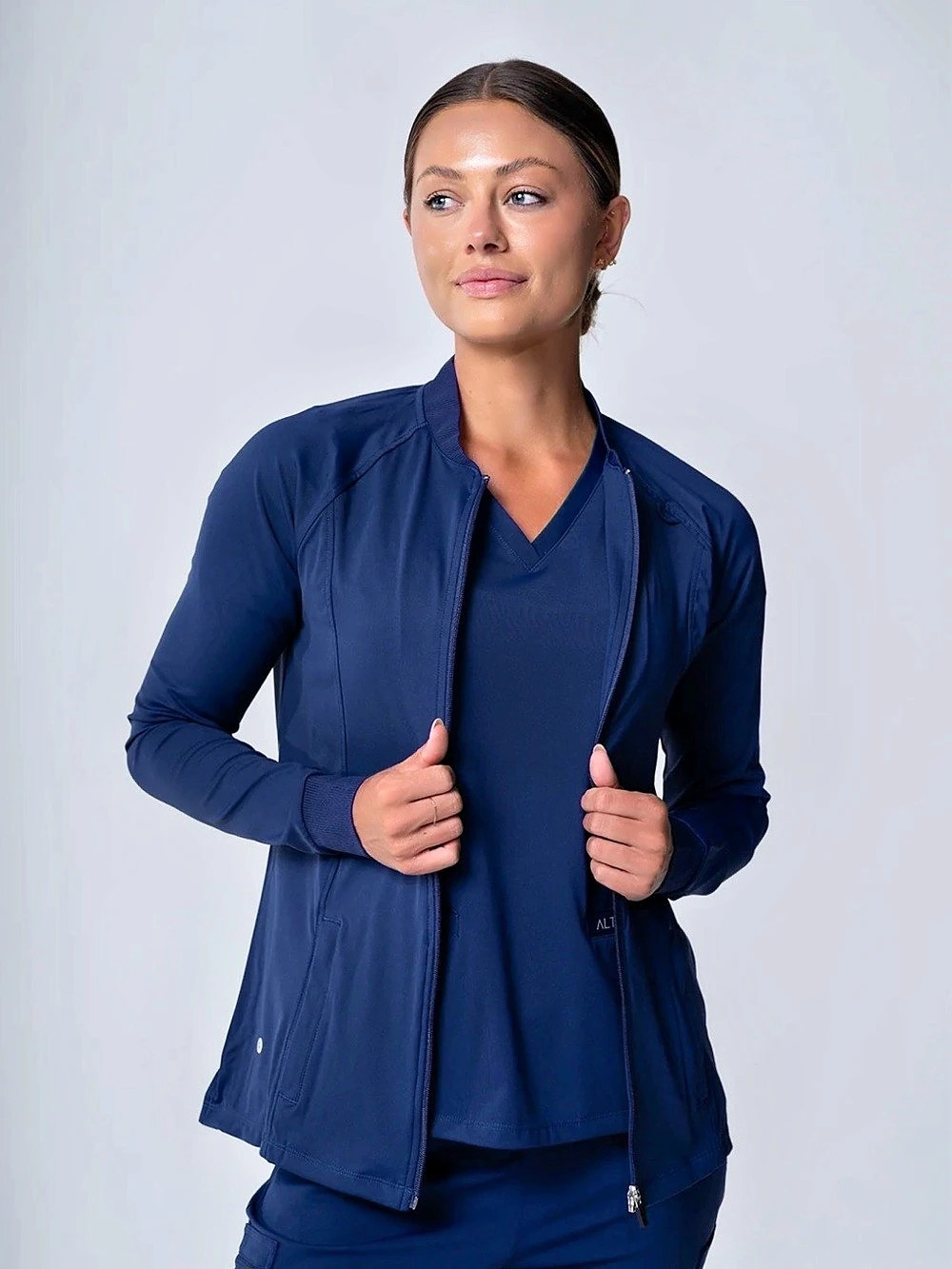 ALTA Kelly Jacket Women's Navy Scrub Jacket